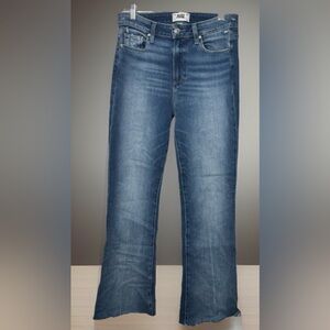 PAIGE Premium Denim Bootcut Jeans Size 29 Raw Hem Medium Wash